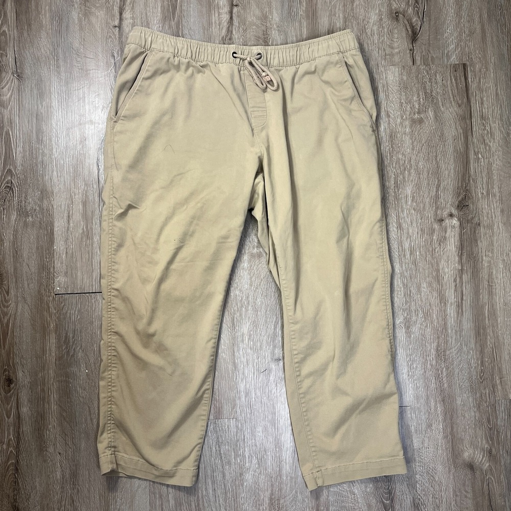 LL Bean Men's Comfort Stretch Dock Pants XL (37x27) Standard Fit Straight Leg